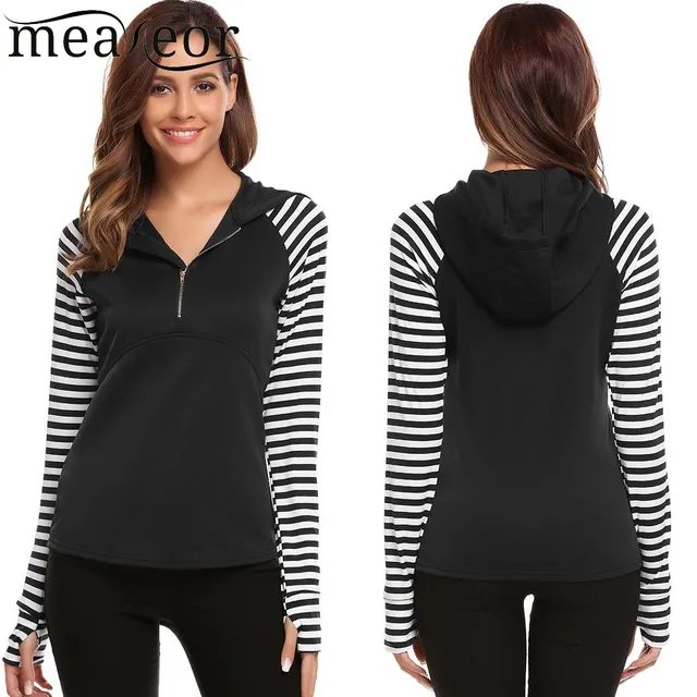 Buy Meaneor Women Casual Sweatshirts hoodie Thumb Hole