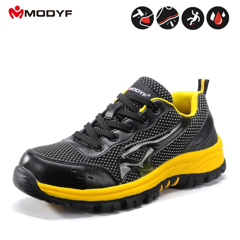 yellow Cap Lumière Respirant Chaussures Acier Black Travail Modfy Hommes Sécurité En Protection White Et Blue Printemps De Indestructible Déodorant And Nwnm80vO