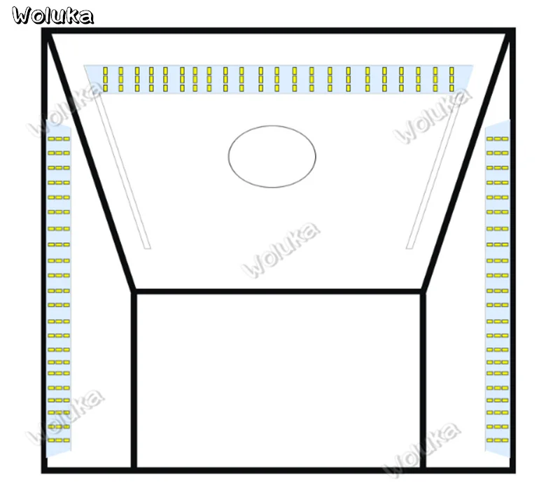 Светодиодный 90 см HD Большой фотостудии съемочный стол фото товаров заполнения фотографическое оборудование набор софтбокс CD50 T03