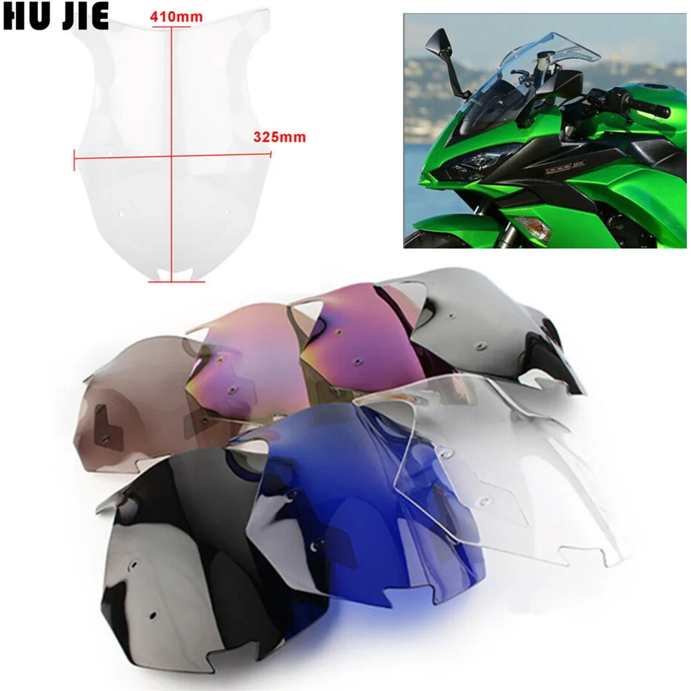 Ветровое стекло для мотоцикла Kawasaki Ninja 1000SX Z1000SX Z 2017 2018 двухпузырьковое лобовое