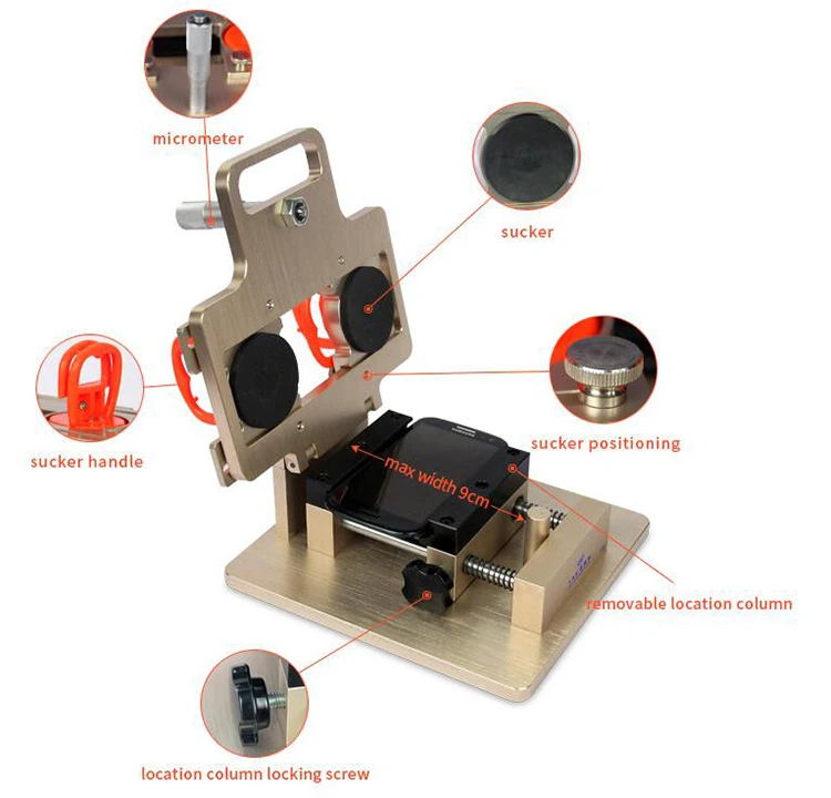 TBK-928 отрегулировать микрометр Сотовый телефон ЖК-экран Демонтаж машина-рамка сепаратор для samsung