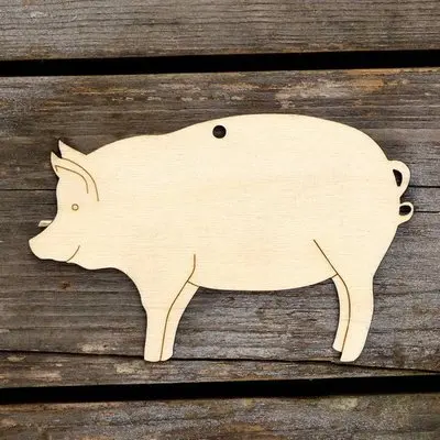 10pcs Wooden Pig Hanging Oraments DIY Wood Wishing Tags Christmas Tree Decoration for Home Pendants with Hemp Rope Craft 10pcs Wooden Pig Hanging Oraments DIY Wood Wishing Tags Christmas Tree Decoration for Home Pendants with Hemp Rope Craft