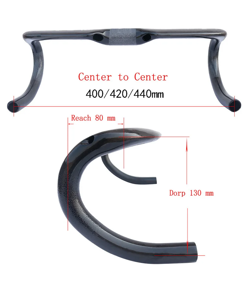 UD легкий матовый/глянцевый шоссейный углеродный руль для велосипеда из углеродного волокна, руль для шоссейного велосипеда, руль для велосипеда бар 31,8X400/420/440 мм