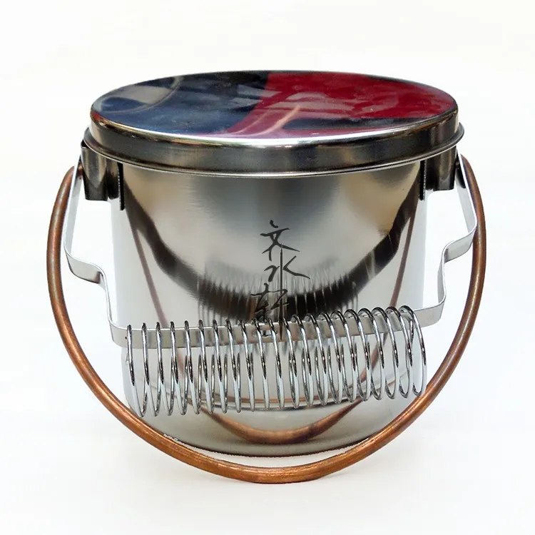 

Stainless Steel Brush Washer With Handle Large Capacity Wash Pen Barrel Bucket With Filter Screen Convinent Artist Painting Tool