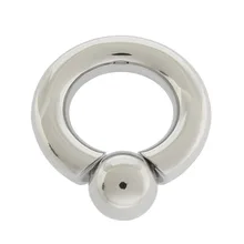 5 MM X 17 MM MALE BODY PIERCING de ACERO QUIRÚRGICO ANILLO de TORNILLO EN EL ANILLO DE BOLA