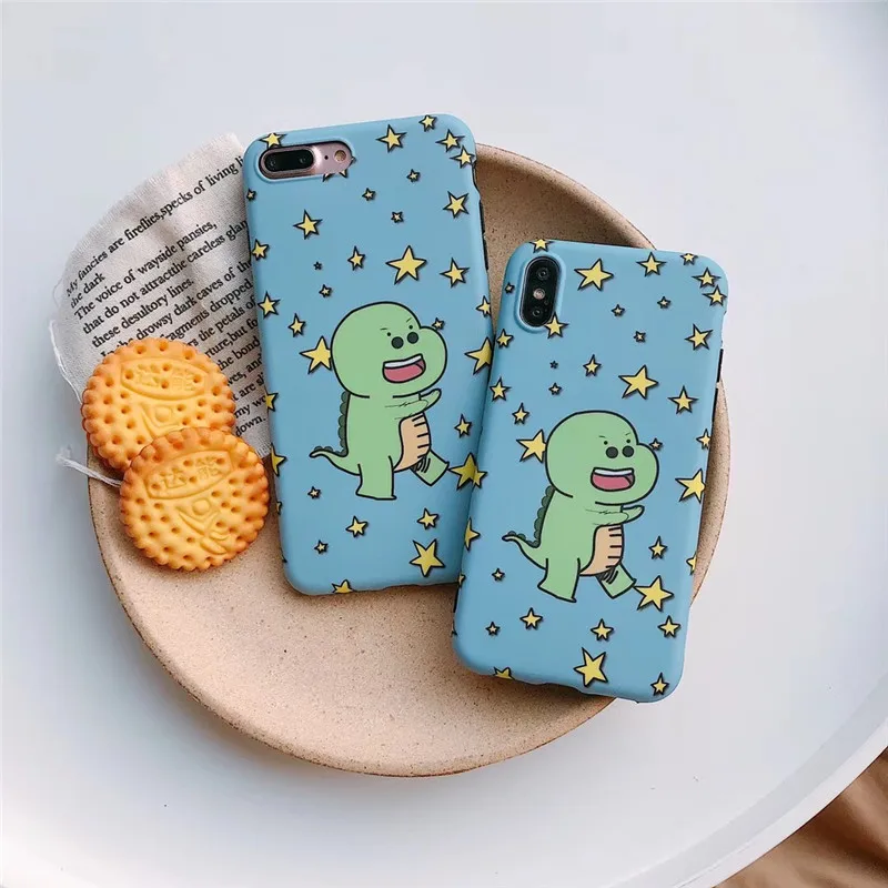 LUDI Cute Cartoon Dinosaur Phone Case for iPhone 7 Case
