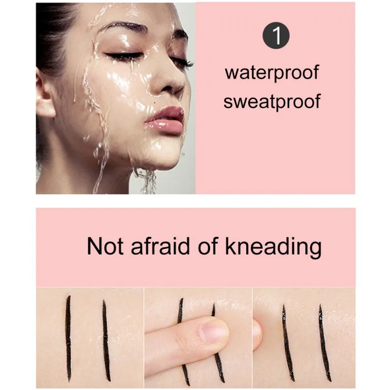 كحل أسود المكياج العين اينر قلم رصاص المكياج العين تجميل أساسيات wateroroof كحل السائل طويلة الأمد