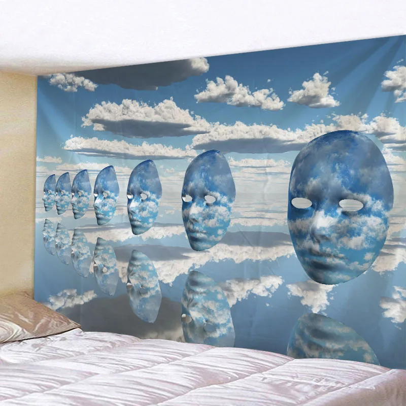 

Creative universe planet background tapestry printed wall hanging wall decoration tapestry beach mat 150x130cm