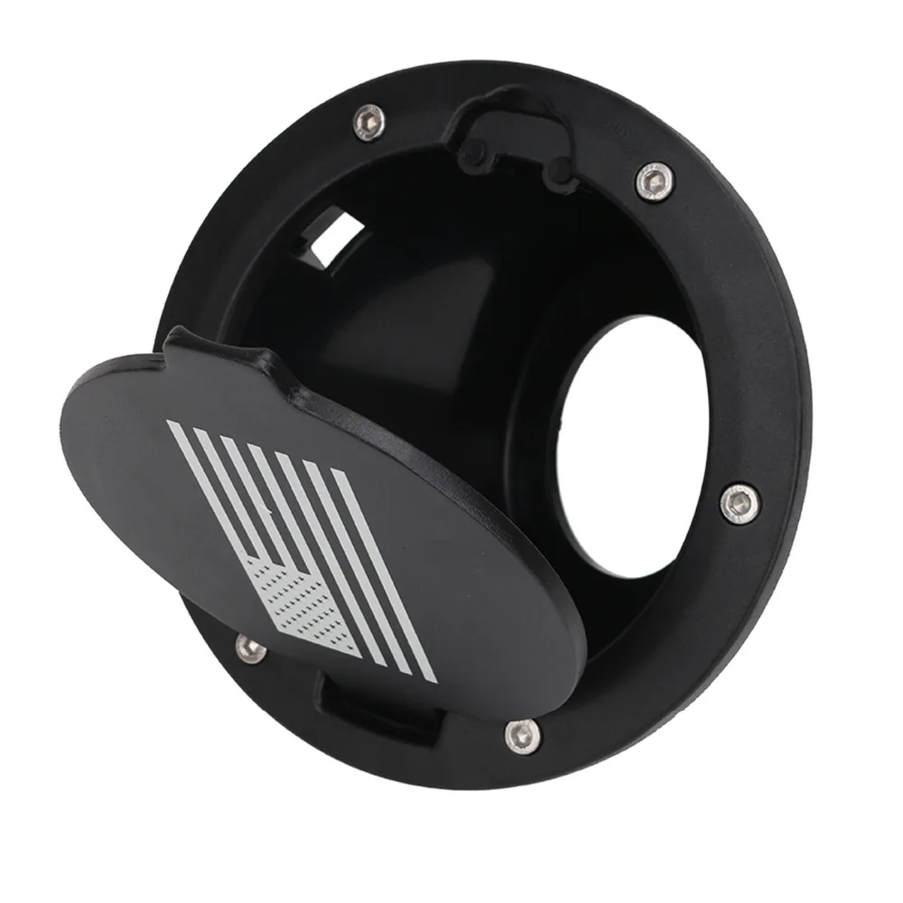 Fuel Filler Door Cover Gas For Jeep (10)