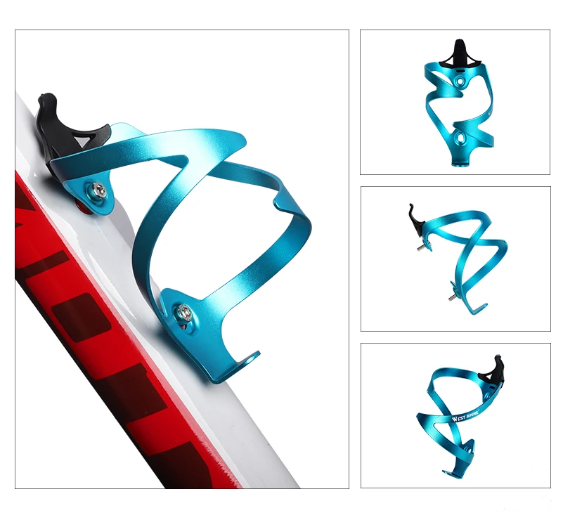 WEST BIKING Сверхлегкий велосипед флягодержатель алюминиевый сплав Велоспорт флягодержатель дорожный горный велосипед аксессуары велосипедный держатель для бутылки