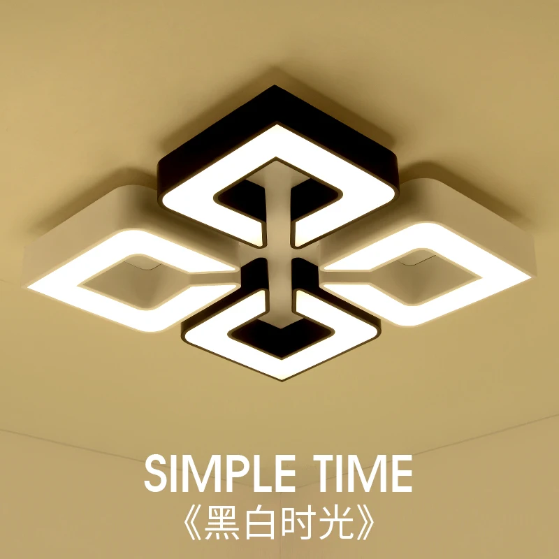 

Bedroom lamp personalized ceiling lamp LED simple modern living room lamp atmospheric remote control iron dining lamp