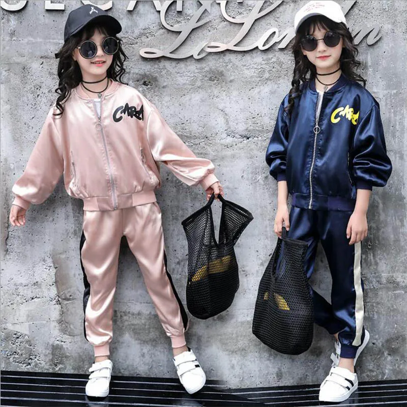 Autumn sports suit for girls Clothes Long Sleeve Kids Outfits Clothing Girl jacket + pants Set 2 PCS clothing for girls  (6)