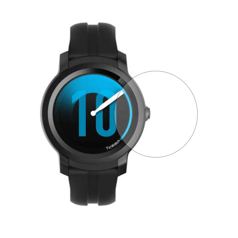 

Прочная защитная крышка для ЖК-экрана для смарт-часов Ticwatch E2 защитная пленка из закаленного стекла HD ультра-прозрачная защита
