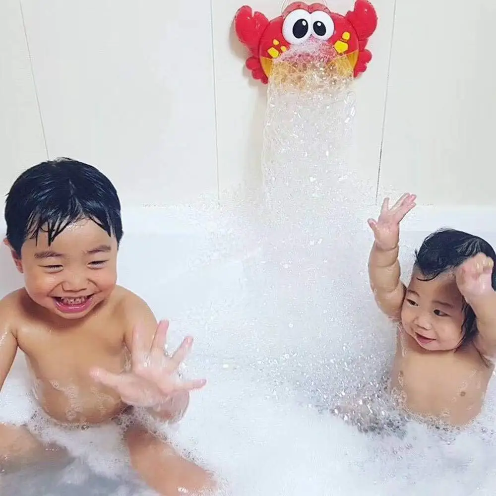 Zhenwei устройство для мыльных пузырей автоматический пузырьковый воздуходувка машина детская Ванна музыкальные игрушки в виде краба