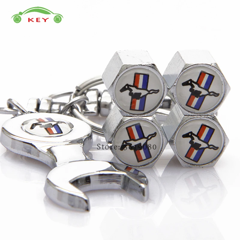 2pcs Ford Mustang Running Horse Emblem Silver