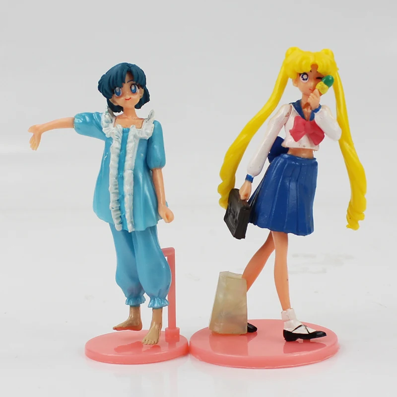 7 шт./лот Сейлор Мун фигурки Chibimoon Mercury Детские коллекционные модели