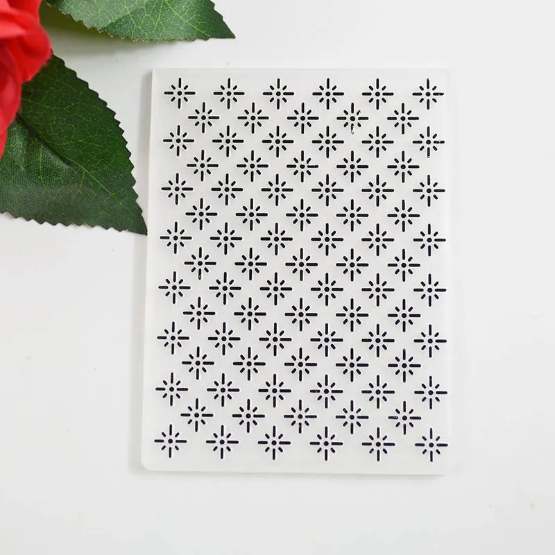 

Background plastic embossing folder for card making stationary paper crafts stencil cutting die background