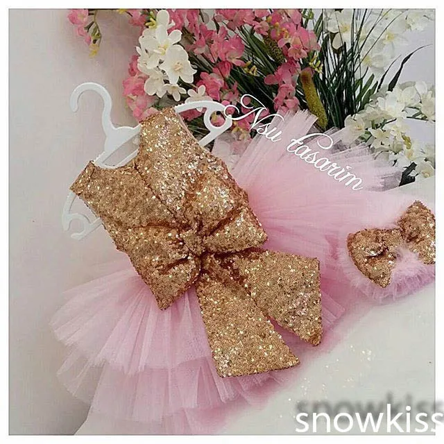 golden baby dress