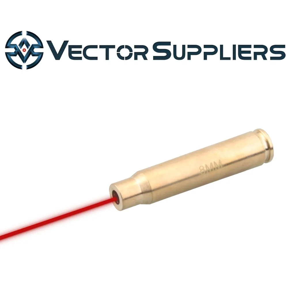Vector Optics 8mm Mauser Brass Cartridge Red Laser Bore Sighter