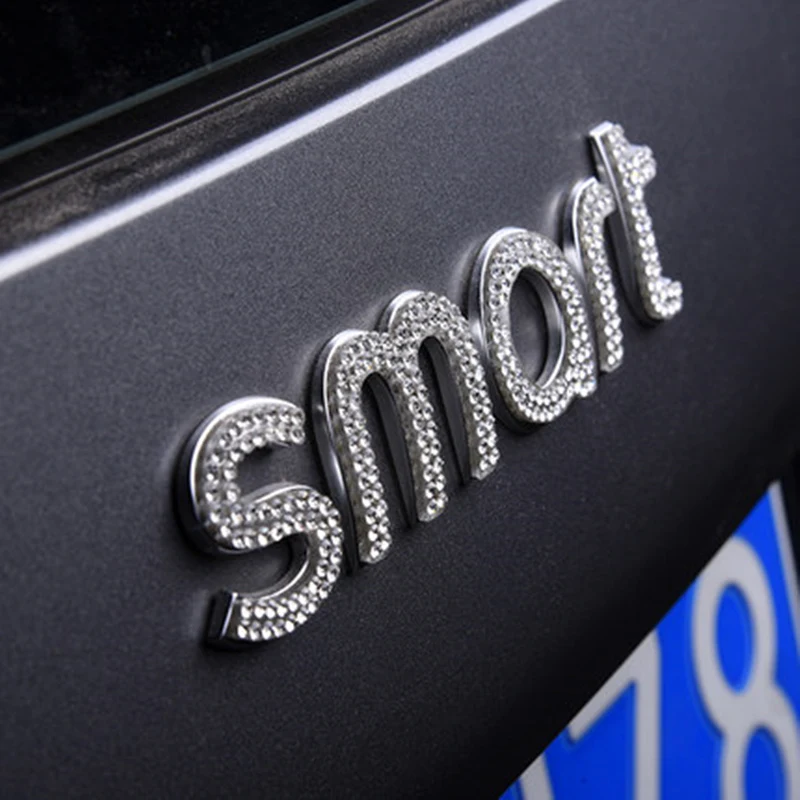 Автомобильная наклейка с буквенным логотипом для Mercedes Smart 453 451Fortwo Forfour блестящая