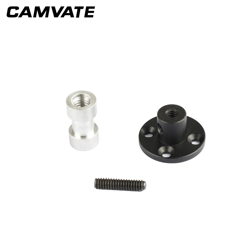CAMVATE 벽/테이블/천장/연단 마운트베이스 지지대, 벽걸이 액세서리 지지용 3/8 -16 암나사 포함