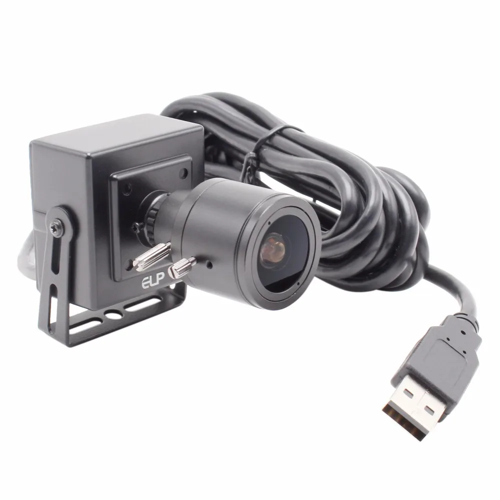Мини HD USB камера ELP 8 Мп SONY IMX179 с переменным фокусным расстоянием 2 12 мм объектив