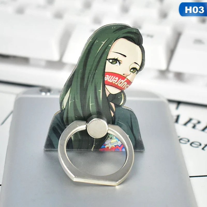 3 1 шт. мультяшная персональная милая девушка коса девушка забавное лицо кольцо держатель телефона кольцо Пряжка для iphone6s 7 8p Xs Xr - Цвет: 3