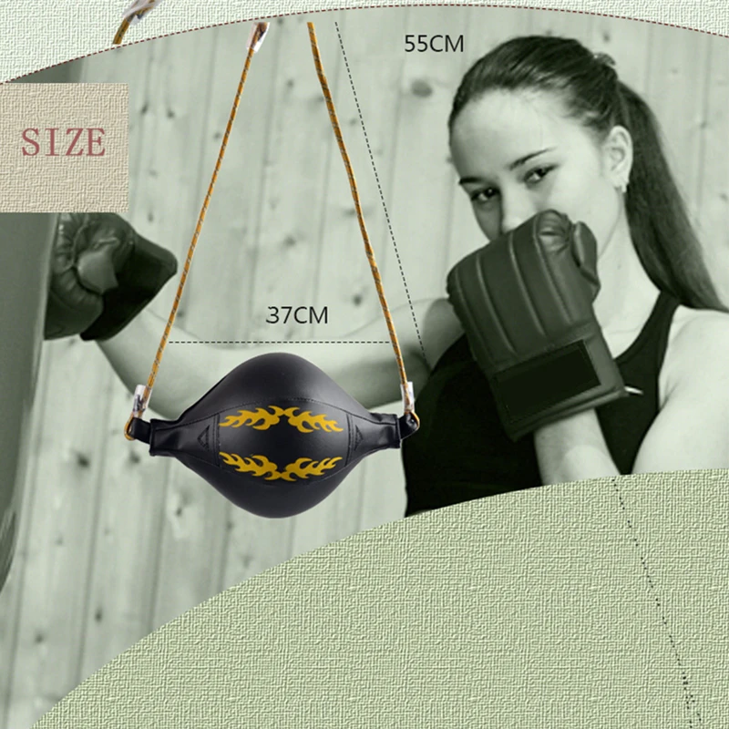 Boxing Punching Ball Double End Speed Ball Fitness Body Building MMA Training Muay Thai Taekwondo Workout Floor to Ceiling Rope (5)