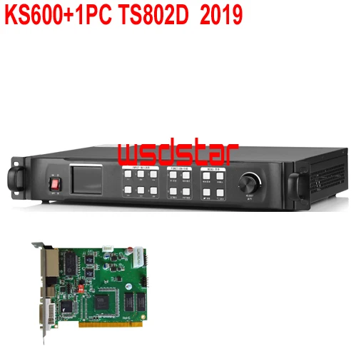

KS600+1PC TS802D LED Video Processor Scaler 1920*1200 CVBS/DVI/VGA/HDMI LED Video Wall Controller 2019 Hot Sales