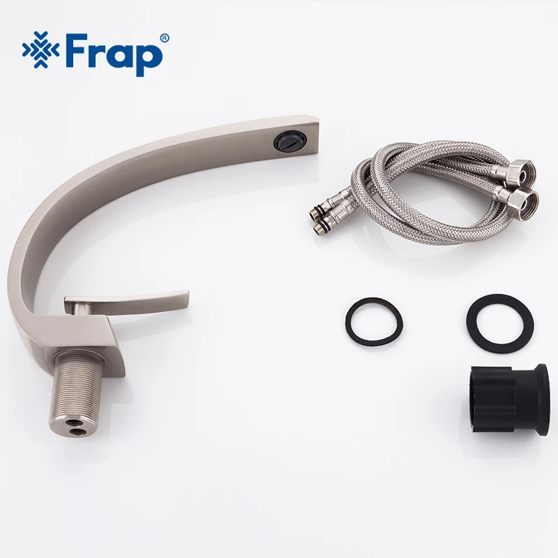 Kaufen Frap neue bad Becken Wasserhahn Messing Chrom Wasserhahn Pinsel Nickel Waschbecken Mischbatterie Eitelkeit Heißer Kaltes Wasser Badezimmer Armaturen y10004  5 6 7