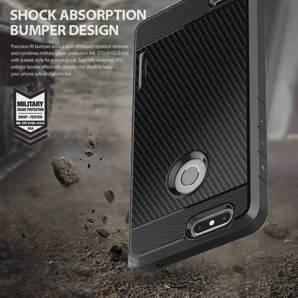 

Suaget Case For ZTE Blade Z MAX Z982 ZMAX PRO 2 Sequoia Luxury Ultra Slim Impact Defender TPU Case Cover For ZTE Z982