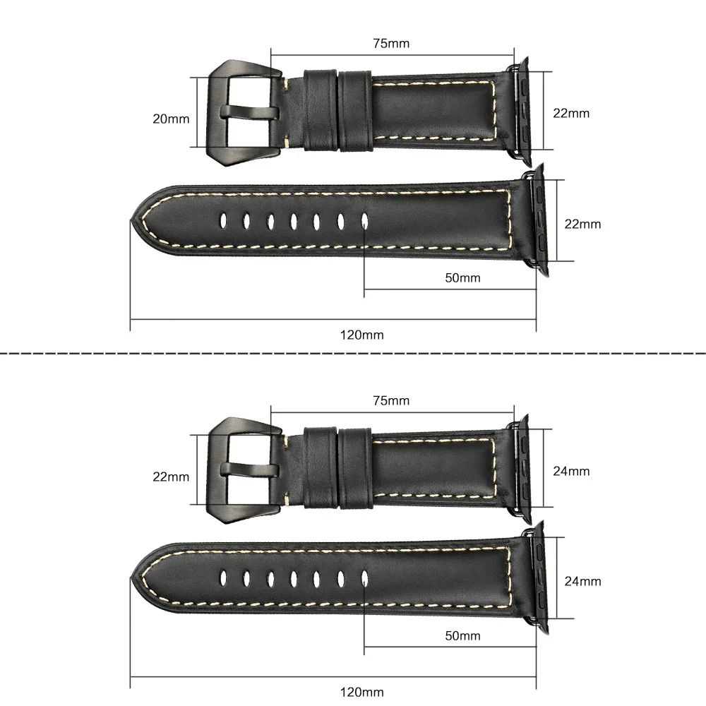 Maikes дизайн винтажные из натуральной коровьей кожи Ремешки часы аксессуар Браслет для Apple Watch группа 42 мм 38 мм серии 1& 2