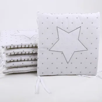 

6pcs/set Star Print Baby Bedding Bumpers Soft Cotton Protector Baby Crashproof Bedding Backrest Newborn Crib Bumper Toddler Sets