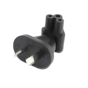 

AU TO IEC320 C5 Power Conversion Plugs, Australia China 2 Male Pins to IEC 320 C5 AC Power Adapte