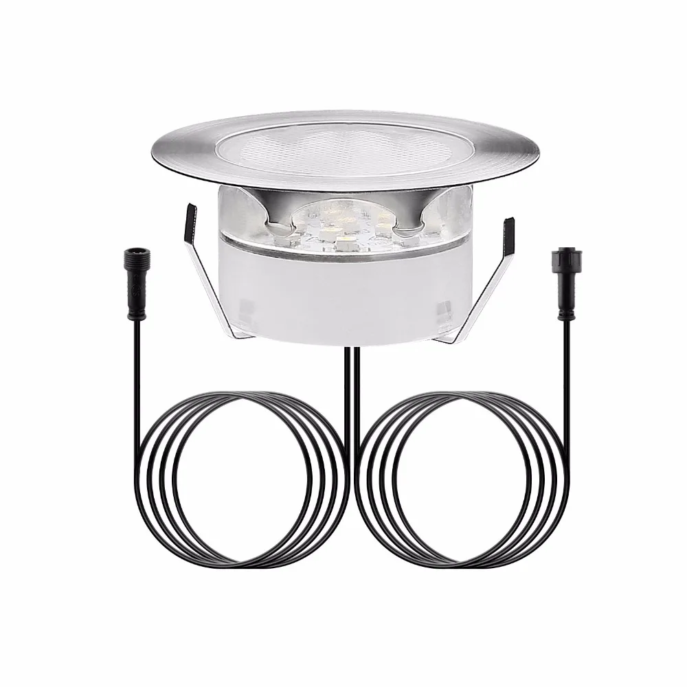 QACA Outdoor Recessed Lamp Low Voltage LED Deck Garden Decoration Landscape  Lighting Stainless Steel IP67 Waterproof DC12V 1.5W AliExpress