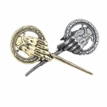 action toy figure anime game of thrones hand of the king metal alloy brooch Badge pin cosplay prop Movie accessories