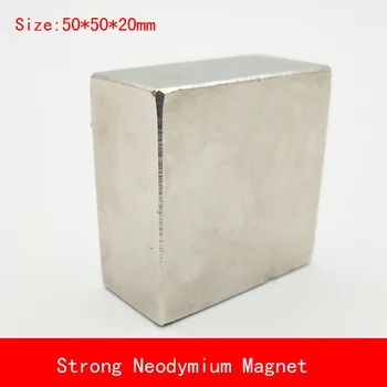 

1PCS block 50x50x20mm N52 Super Powerful Strong Rare Earth Block NdFeB Magnet Neodymium N38/N52 Magnets