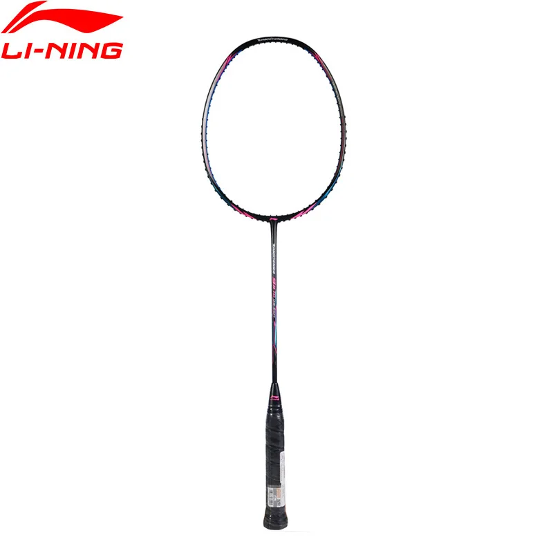 Li Ning турбо зарядка 50/50D ракетка для бадминтона Одиночная li ning подкладка