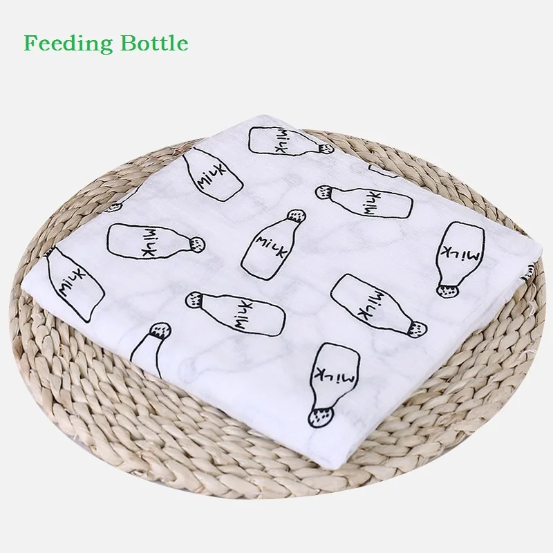 Хлопок, Бамбук муслин детские пеленает 120x120 см новорожденных детские одеяла Многофункциональный младенческой Марля Ванна Полотенца
