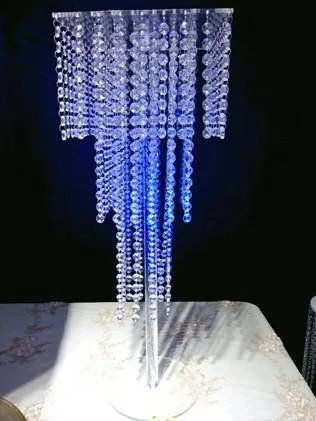 

3 tiers acrylic crystal flower stand/wedding candle holder/wedding crystal stand /80cm tall