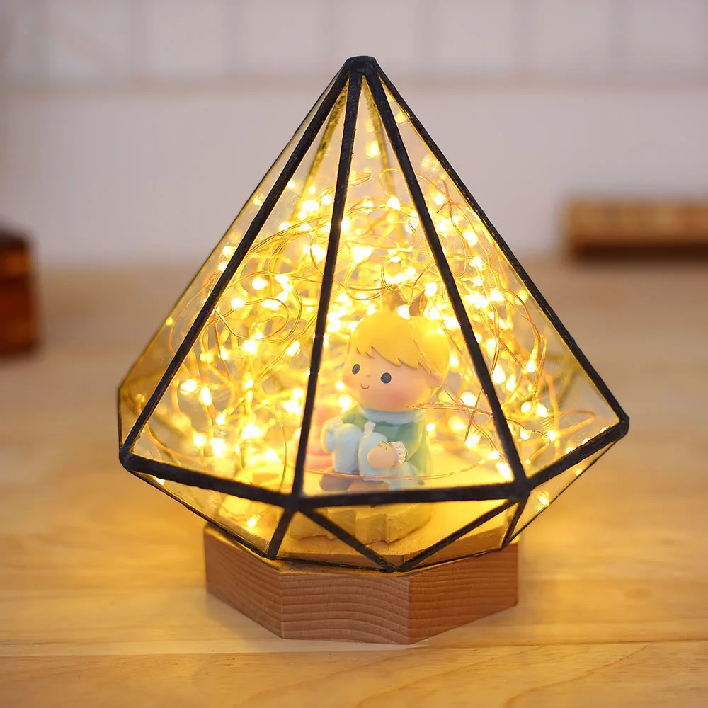 

Creative Fire Tree Simple Bedside Night Lamp Romantic Present Starlight Filled the Sky Bedroom Living Room LED Table Lights