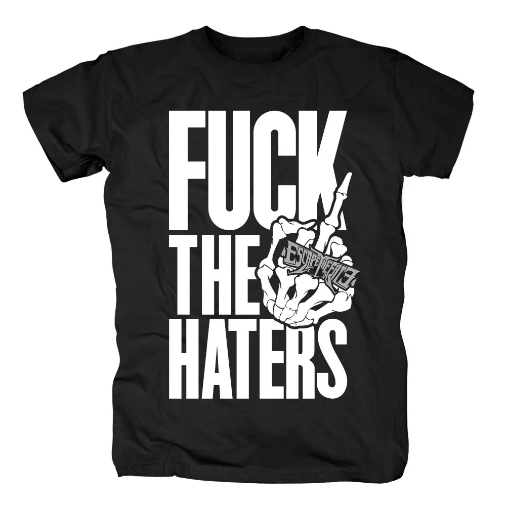 

Bloodhoof ESCAPE THE FATE "HATERS" med band punk rock metal popular summer In Black T-shirt Asian Size