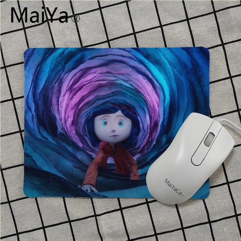 Maiya высокое качество фильм Coraline индивидуальные ноутбук игровой коврик для мыши Лидер продаж подставка под руку мышь - Цвет: No Lock Edge18x22cm