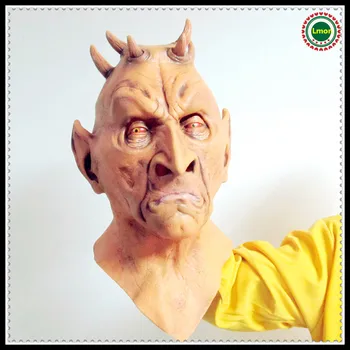 

Halloween Cosplay Alien Mask, Big Eyes Horrible Terrestrial Party Horror Rubber Latex Full Masks For Costume Party Cosplay