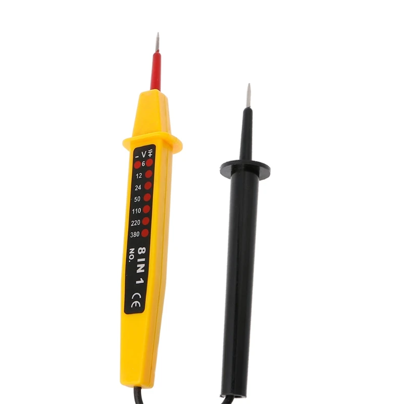 

8 In 1 Tester Voltage AC DC 6-500V Auto Electrical Pen Detector #0616