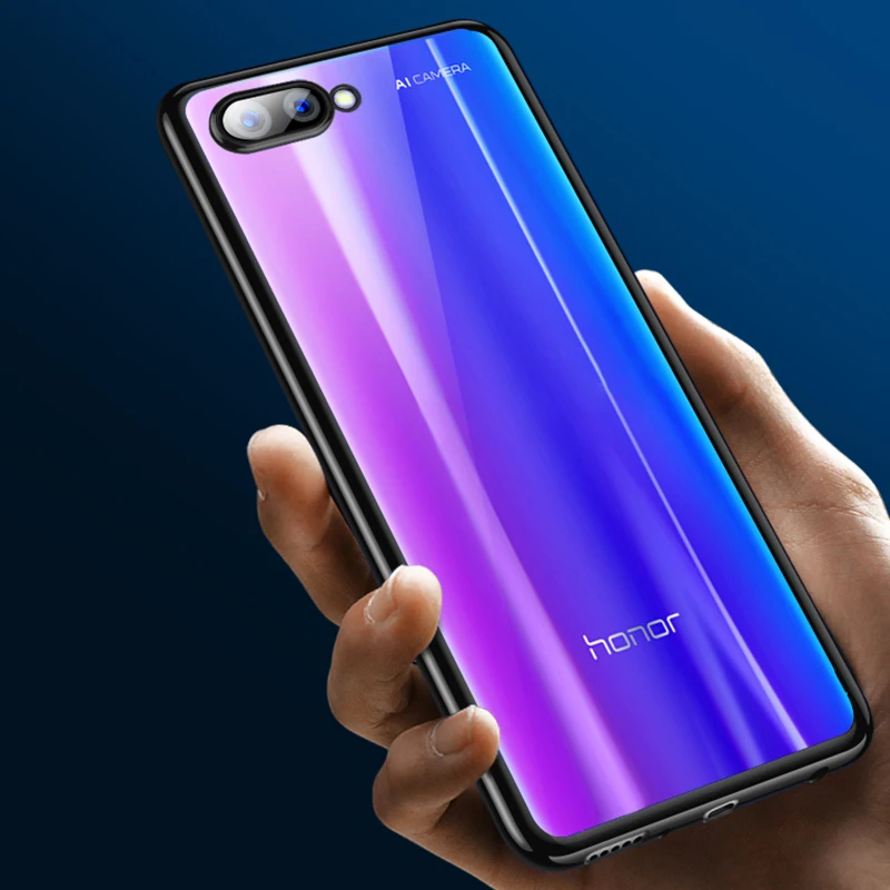 

Fashion Soft Clear TPU Case For Huawei Honor 10 8X 9 8 Lite V9 Plating Silicone Cover Fundas For Huawei Nova 3 3E 3i Capa