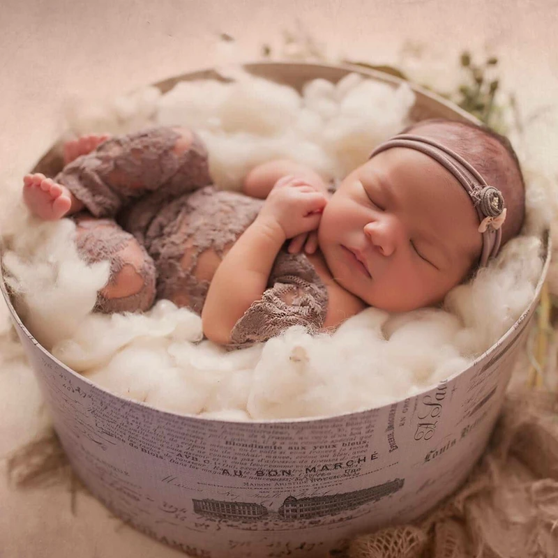 

Newborn Lace Rompers Baby Girl Photography Prop clothes New born Baby Fashion Flower Clothes Vintage Baby Boy Romper Costume