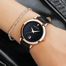 SANDA женские наручные часы женские модные ювелирные Брендовые Часы женские кожаные кварцевые часы Montre Femme Relogio Feminino горячая распродажа