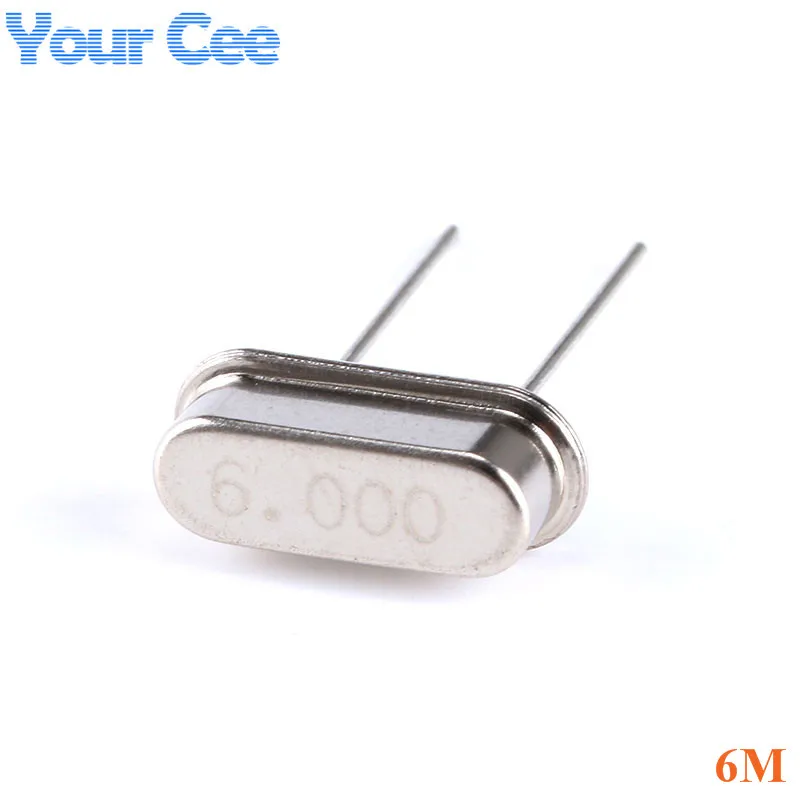 

Best Price!!! 6MHz 6 MHz 6M Hz 6.000M Passive Quartz Resonator Crystal Oscillator HC-49S Electronic Component 10pcs per each