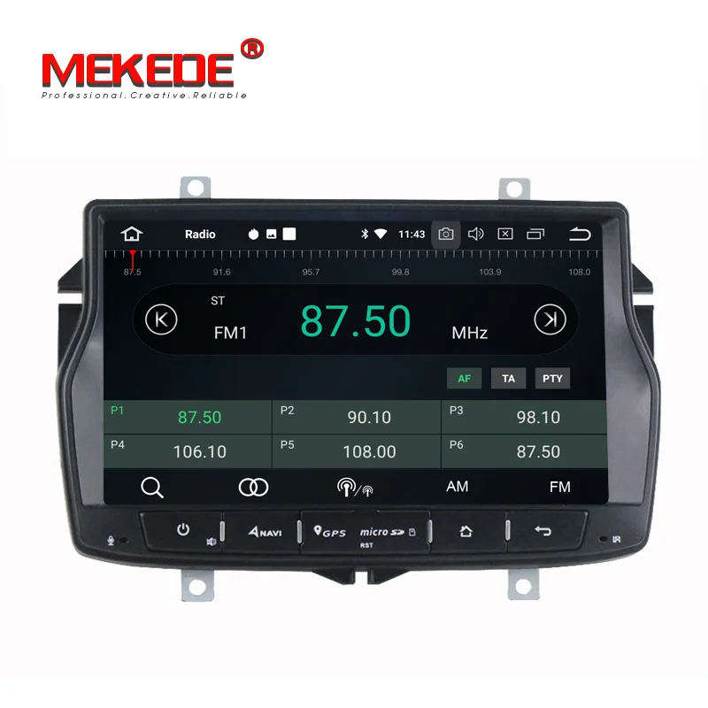 Top Russian menu!Mekede 8core android 8.0 car dvd player headrest for Lada Vesta RADIO STEREO radio with 4g wifi bluetooth 3